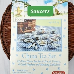 Saucer ONLY - FoClassic Pooh "China Tea Set"  by Schylling Replacement - 3 avai…